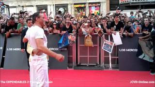 JeanClaude Van Damme  The Expendables 2 Premiere  Spain [upl. by Ahsot]