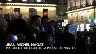 manif charlie hebdo Nantes [upl. by Nazler]