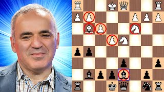 Kasparov’s lightsquare strategy schools Shirov [upl. by Ilrac]