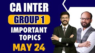 CA Inter Group 1 Sep 24 Important Topics  CA Inter AC Law amp Tax Important Topics  ICAI Exams [upl. by Xirdnek]