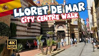 Explore Lloret De Mar 4K City Walk [upl. by Ahsilif28]