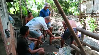 Philippine Water Well Drilling quotGetting Deeperquot  Video 3  Santa Barbara Iloilo Phillipines [upl. by Bibbie]