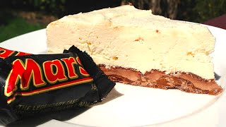 NO BAKE MARS BAR CHEESE CAKE RECIPE  Gregs Kitchen [upl. by Ellynn]