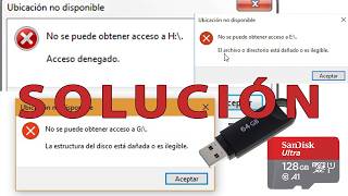 SOLUCIÓN Reparar USB o SD Dañado  RECUPERA tus Archivos y Fotos [upl. by Oileduab]