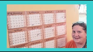 Large Dry erase Wall calendar Hadley Designs [upl. by Yelrebma434]