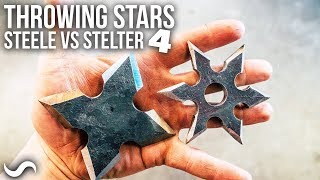 MAKING THROWING STARS Steele Vs Stelter ep4 [upl. by Cyprian]