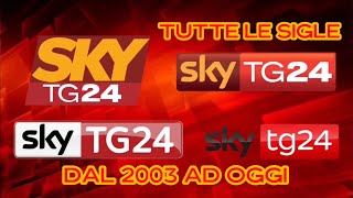 Tutte le sigle di Sky Tg24 dal 2003 ad oggi [upl. by Carli361]