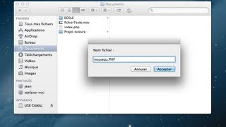 Tuto Créer fichier txt rapide Finder MAC OS [upl. by Maddock]