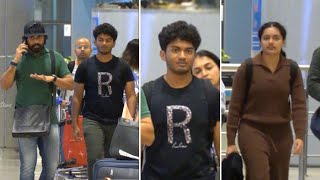 Nandamuri Kalyan Ram With Family Spotted  Hyderabad Airport  Manastars [upl. by Namrac]