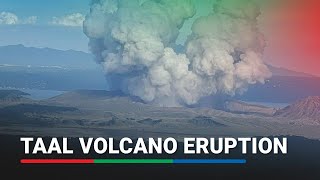 WATCH Taal Volcano erupts [upl. by Etteve]