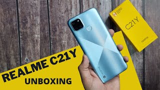 Realme C21Y Unboxing First Look amp Price in India [upl. by Gaudette]