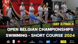 DAY 2 FINALS Open Belgian championships short course 2024 [upl. by Cherida]