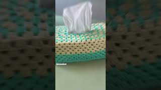 Crochet tissue box cover crochet [upl. by Ishmul]