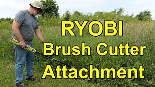 WORTH IT The RYOBI Brush Cutter Expand it attachment  unboxing and review  RM00135 [upl. by Eiryk855]