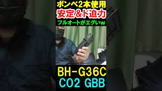 CO2ガスガン BH G36C CO2GBB ガスブロ shortsgbbガスガンサバゲg36cairsoft [upl. by Dnomrej]