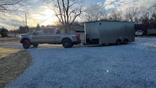 F250 DieselTremor Tow review with only 390 miles on her😳 [upl. by Fasa]