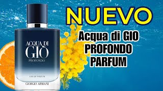 ACQUA di GIO PROFONDO PARFUM [upl. by Nhguavaj]