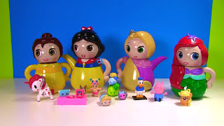 Disney Princesses Tea Set Ariel Belle Rapunzel Have Wrong Oufits  Fun Videos For Kids [upl. by Deth]