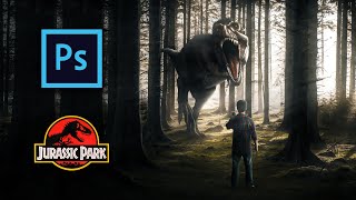 Photoshop Dinosaur Manipulation Tutorial  jurassic world  by dsworks [upl. by Vladimar860]