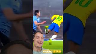 Wonderful 👍😊 neymar football skills worldcup fifa shortsfeed externals soccerplayer messi [upl. by Ahtebat]