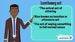 locutionary actillucutionary act and perlocutionary act [upl. by Ernesto]