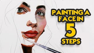 Painting a Face in 5 Steps [upl. by Lasonde915]