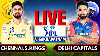 IPL 2024 Live CSK vs DC Live Match  IPL Live Score amp Commentary  Chennai vs Delhi Live Innings 2 [upl. by Rehtaef]