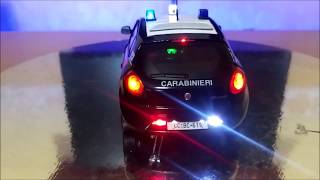 DIECAST LED Modellino Bburago in scala 124 New 2018  Fiat Bravo Carabinieri [upl. by Daveda]