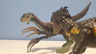 Therozinosaurus vs indoraptor stop motion [upl. by Eileek]