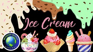 Ice Cream Baby Toddler sensory video for cognitive learning Baby animation [upl. by Teriann]