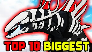 TOP 10 BIGGEST CREATURES in Creatures of Sonaria [upl. by Artemas]