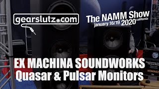 Ex Machina Soundworks Quasar amp Pulsar loudspeakers  monitors  Gearslutz  NAMM 2020 [upl. by Manvil356]