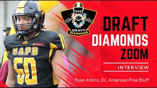 Ryan Atkins OL Arkansas Pine Bluff  2024 NFL Draft Prospect Zoom Interview [upl. by Christenson]