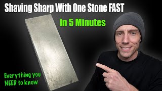 How To Sharpen A Knife In About 5 Minutes With ONE Stone  EVERYTHING YOU NEED TO KNOW FAST 2023 [upl. by Marmion234]