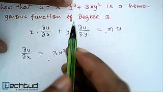 Mathematics Illustration on Eulers Theorem on Homogeneous Function [upl. by Adamski]