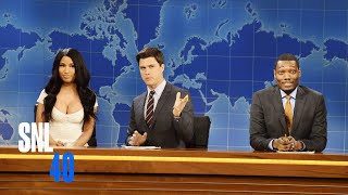 Weekend Update Kim Kardashian  Saturday Night Live [upl. by Ylrebme]