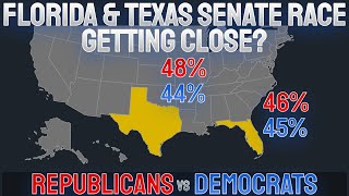 New Poll finds the Florida Senate Race and Texas Senate Race are getting very close [upl. by Lindo506]