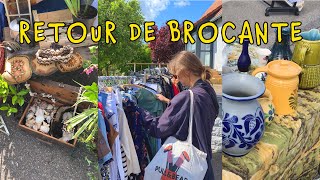 RETOUR DE BROCANTE 🌷 haul  vlog [upl. by Eiramacissej]