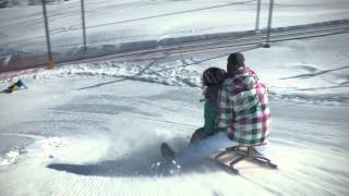 Zermatt  Matterhorn Rodeln in und um Zermatt  Schlitteln mit Toboggan [upl. by Suravat]