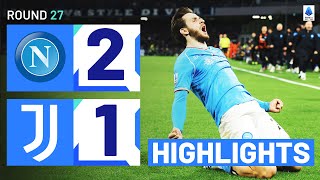 NAPOLIJUVENTUS 21  HIGHLIGHTS  Kvaratskhelia and Raspadori seal Napoli win  Serie A 202324 [upl. by Gant]