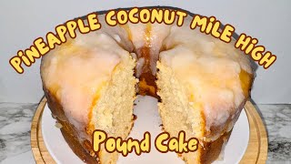 How to make Pineapple Coconut Mile High Pound Cale  Fridai’s Kitchen [upl. by Auot828]