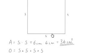 Areal og omkrets av et kvadrat [upl. by Salesin315]