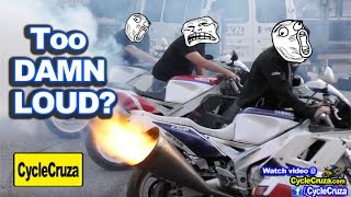 Super Loud Motorcycle Exhaust Annoying as FUK  MotoVlog [upl. by Eizzil660]