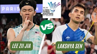 LEE Zii Jia vs Lakshya SEN  LINING China Masters 2024 R32 [upl. by Drahser]