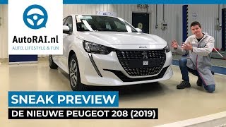 Sneak preview nieuwe Peugeot 208 2019  AutoRAI TV [upl. by Joacimah47]