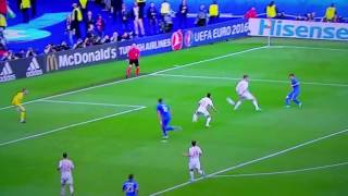 Europei 2016  Italia 2 vs Spagna 0  Il gol di Pellè [upl. by Brunn]