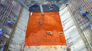 Construction of The Tallest Rockfill Dam in the world [upl. by Queen]