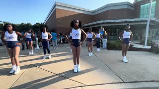 Freshman Orientation Performance  Clarksburg HS Marching Band amp Blue Essence Majorettes [upl. by Tugman264]