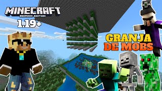 COMO HACER UNA GRANJA DE MOBS EFICIENTE y FÁCIL para MINECRAFT BEDROCK 120 [upl. by Aidam]