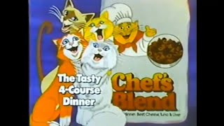 Chefs Blend Singing Cat Food Commercial 1979 [upl. by Annabell]